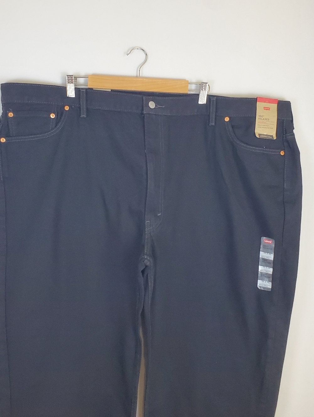 Levi's 550 Men's Black Relaxed Fit Jeans Size 54x32 100% Cotton NWT - Picture 7 of 16